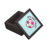 Soccer Ball in Pink Premium Jewelry Boxes