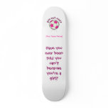 Soccer Ball in Pink Custom Skate Board