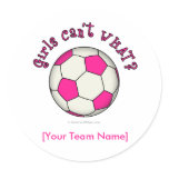 Soccer Ball in Pink Sticker