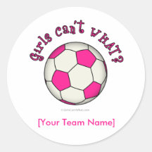 Soccer Ball in Pink Sticker