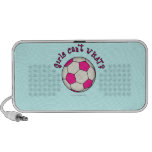 Soccer Ball in Pink Travel Speaker