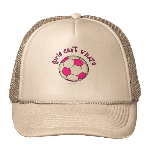 Soccer Ball in Pink Trucker Hat
