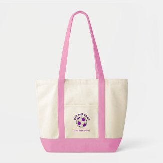 Soccer Ball in Purple bag