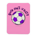 Soccer Ball in Purple Flexible Magnets
