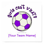 Soccer Ball in Purple Print