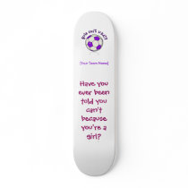 Soccer Ball in Purple skateboards