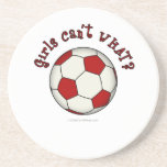 Soccer Ball in Red Coaster