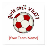Soccer Ball in Red Posters