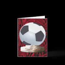 Soccer Ball Invitation Card