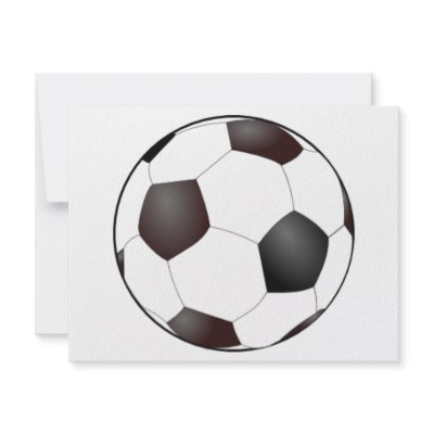 soccer ball invitations by