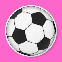 Soccer ball magnets