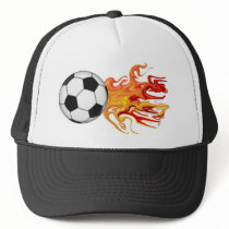 Soccer Ball of Fire hats by sharpcreations Soccer Ball of Fire hats