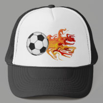 Soccer Ball of Fire hats by sharpcreations Soccer Ball of Fire hats