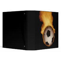 Soccer Ball On Fire Avery Binder