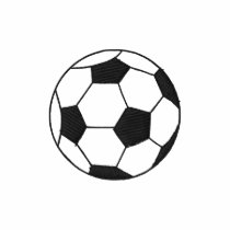 Soccer Ball Outline embroidered shirts by ZazzleEmbroidery Soccer Ball Outline embroidered shirts