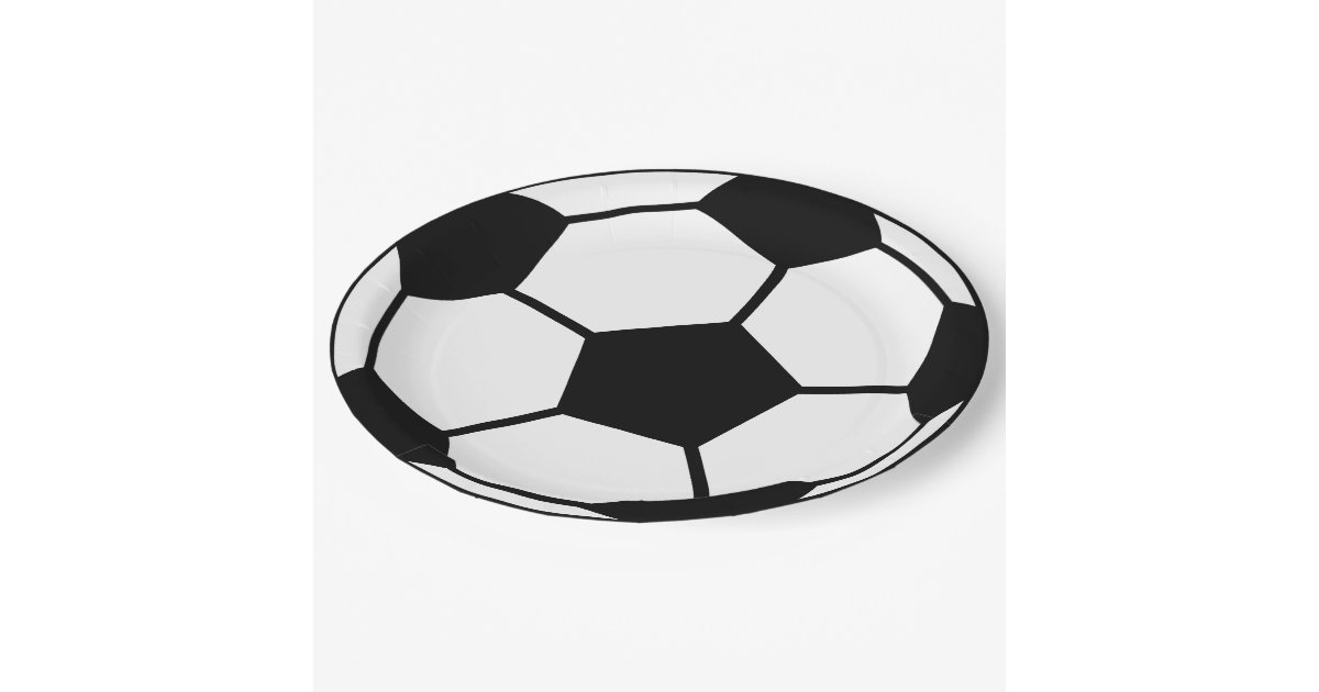 Soccer Ball Paper Plate Zazzle