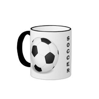 Soccer Ball Pattern Coffee Mug