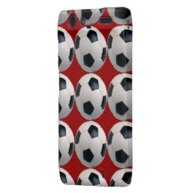 Soccer Ball Pattern on Red Motorola Droid RAZR Cases