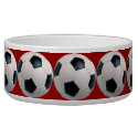 Soccer Ball Pattern Pet Bowls