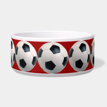Soccer Ball Pattern Pet Bowls