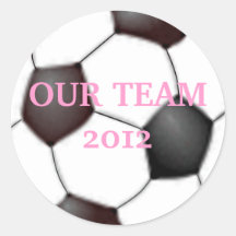Soccer Ball Personalize It! Round Sticker