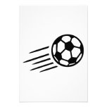 Soccer ball personalized invitation