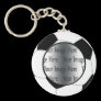 soccer ball photo key chains