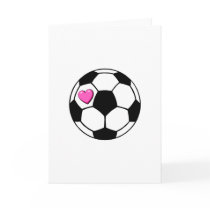 Soccer Ball Pink Hrt Cards