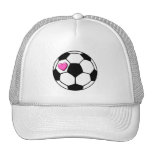 Soccer Ball Pink Hrt Hat