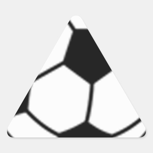 soccerball.png triangle sticker Zazzle