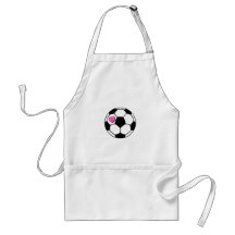 Soccer Ball (Pnk Hrt) Apron
