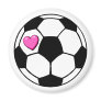 Soccer Ball (Pnk Hrt) Magnet