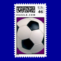 Soccer Ball Postage Stamps stamps