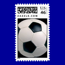 Soccer Ball Postage Stamps stamps