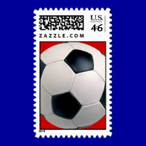 Soccer Ball Postage Stamps stamps