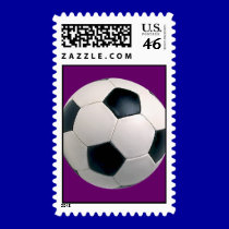 Soccer Ball Postage Stamps stamps