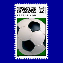 Soccer Ball Postage Stamps stamps