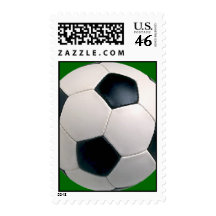 Soccer Ball Postage Stamps