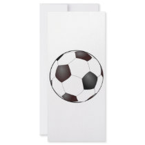 Soccer Ball Custom Rack Card