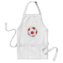 Soccer ball red aprons