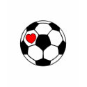 Soccer Ball (Red Heart) t-shirts