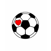 Soccer Ball (Red Heart) t-shirts by TeeZazzle Soccer Ball (Red Heart) t-shirts
