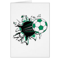 soccer ball ripping thru cards