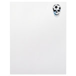 soccer ball skull head letterhead