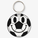 Soccer Ball Smiley Face Keychain by icunow Soccer Ball Smiley Face Keychain