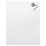 soccer ball spike mace graphic personalized letterhead
