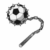 soccer ball spike mace graphic cut outs