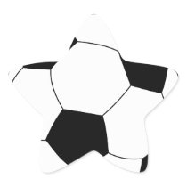 Soccer Ball Star Sticker