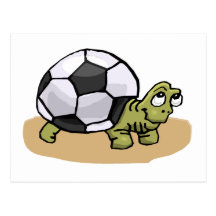 Soccer Ball Turtle Post Cards