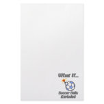 Soccer balls exploded custom stationery